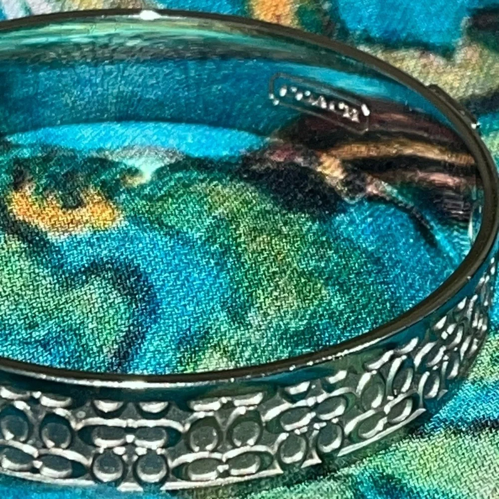 Coach Silver tone Bangle, Small - Picture 8 of 8